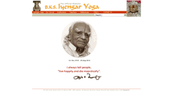 Desktop Screenshot of bksiyengar.com