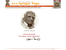 Tablet Screenshot of bksiyengar.com