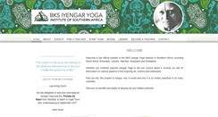 Desktop Screenshot of bksiyengar.co.za